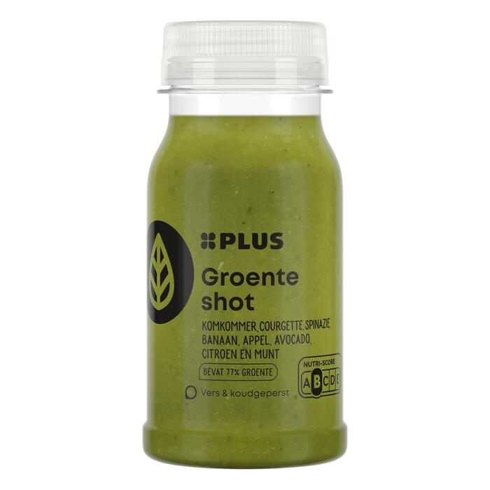 PLUS Groente shot groen (Fles, 125ml)