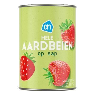aardbeien op siroop (blik, 400g)