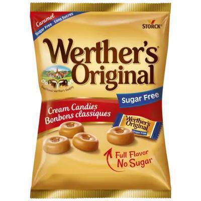 WERTHER'S ORIGINAL MINIS SUIKERVRIJ  Snoep / zacht suikerwerk 70 GRAM Zakje (70g)