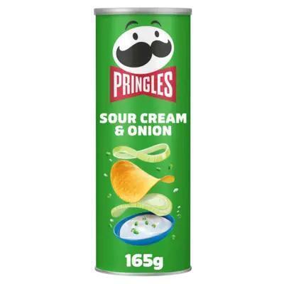 Pringles, Sour Cream & Onion (bus, 165g)