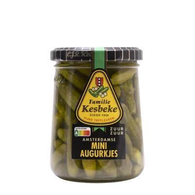 Kesbeke Mini augurkjes zuur (235ml)