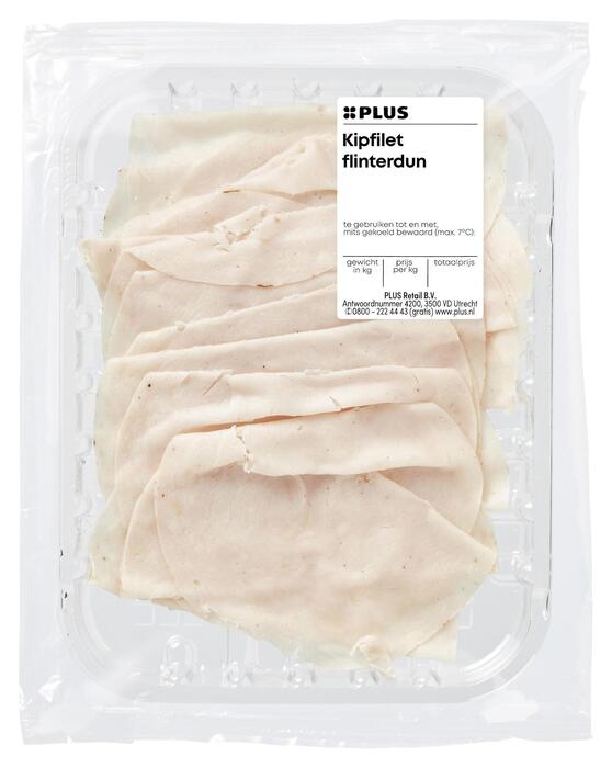 Kipfilet flinterdun (100g)