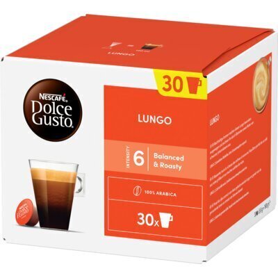 Nescafé Dolce Gusto Lungo Koffie 30 x 5,6 g (doos, 30 × 5.6g)