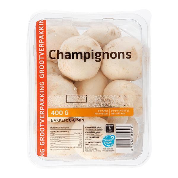 Grote champignons 400 gram (Kuipje, 400g)