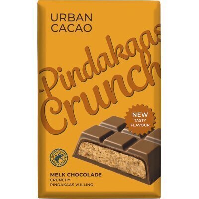 Urban Cacao Pinda crunch melk chocolade (140g)
