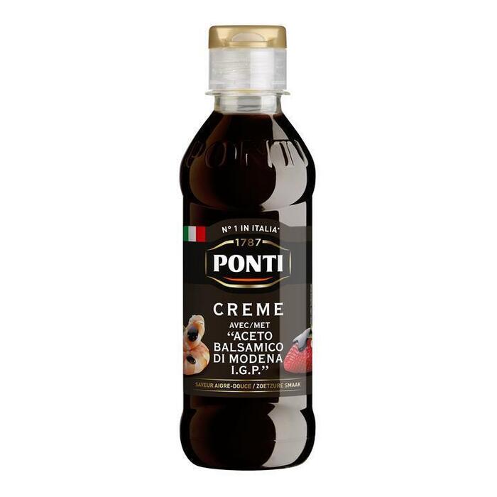 Ponti Creme met "Aceto Balsamico di Modena IGP" 250 g (Fles, 250g)