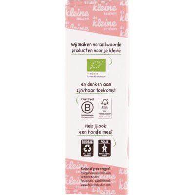 De Kleine Keuken Biologische Hartjes Koekjes met Aardbei 18+ Maanden 120g (120g)