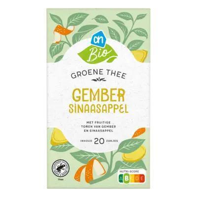 AH Biologisch Groene & witte thee gember & sinaasappel