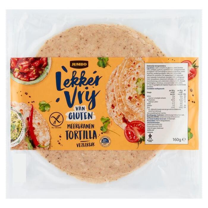 Jumbo Glutenvrije Meergranen Tortilla 160g (160g)