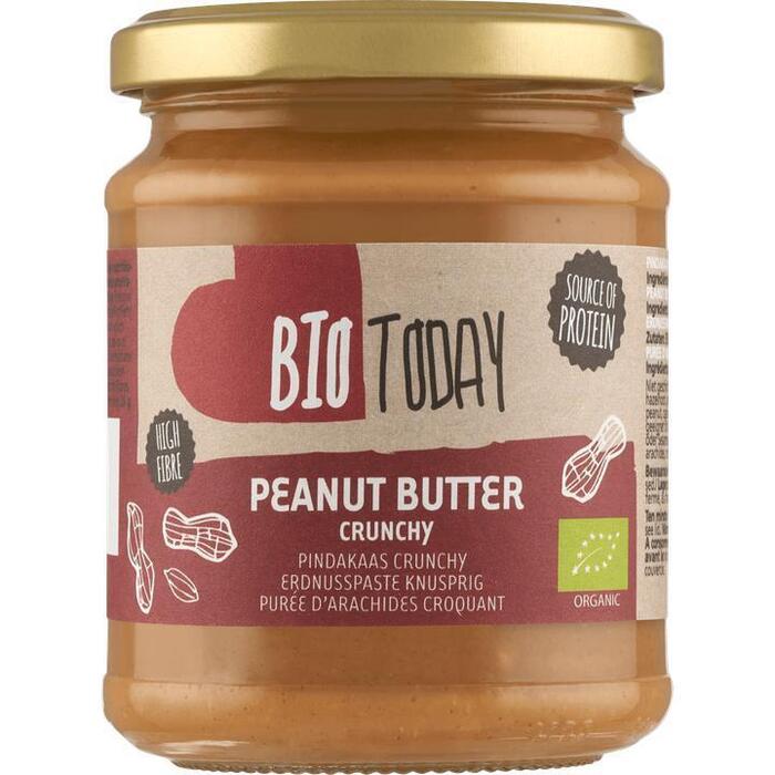 Bio Today Pindakaas Crunchy 250 g (Pot, 250g)