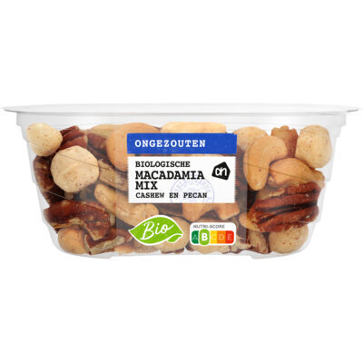 AH Biologisch Macadamiamix ongezouten (140g)
