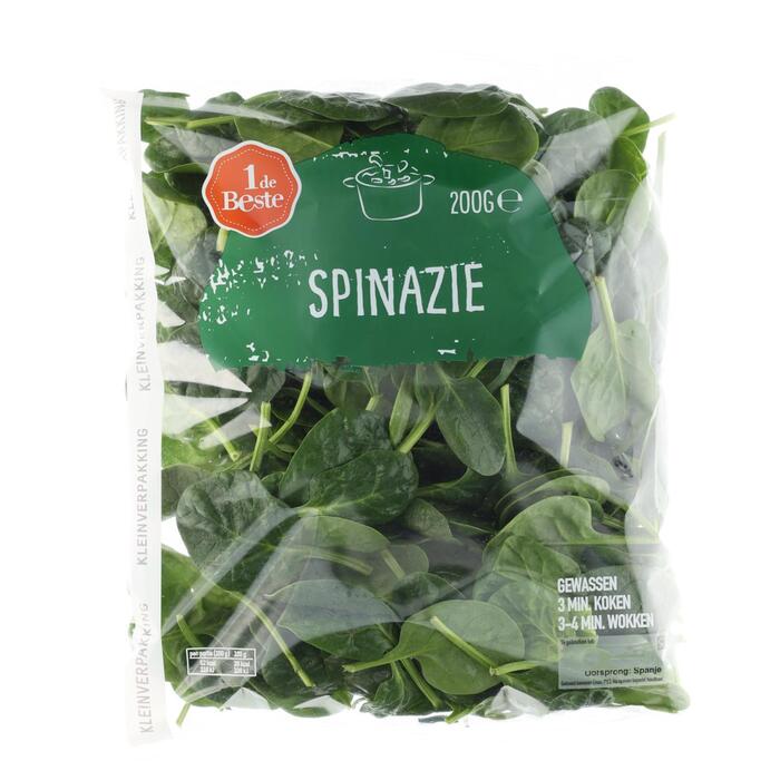 Spinazie gewassen (plastic zak, 400g)