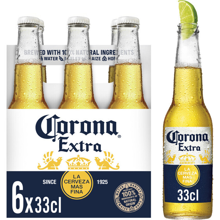 Corona Extra mono fles 12x0.33L (6 × 33cl)
