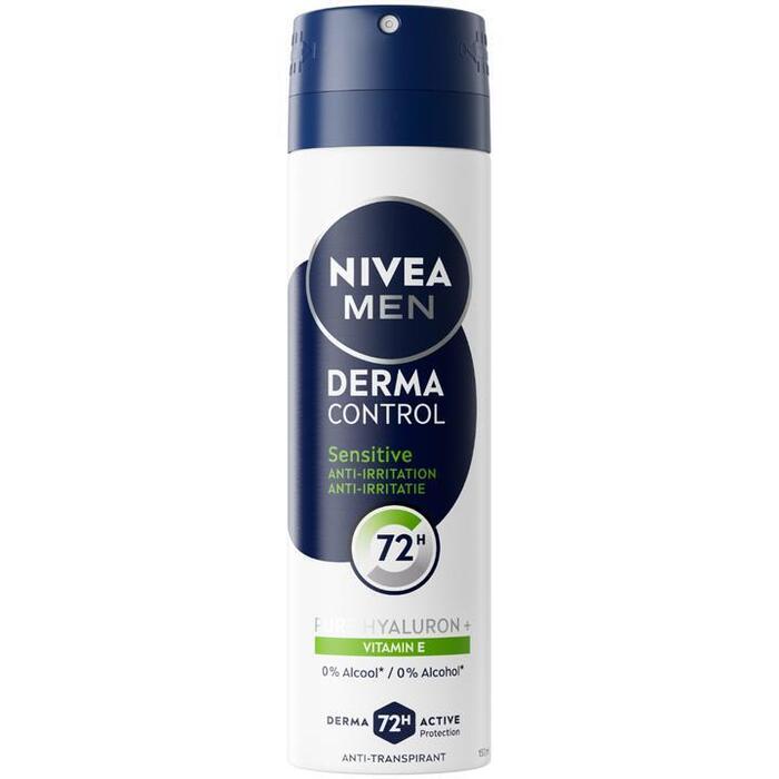 NIVEA MEN Sensitive Protect Anti-Transpirant Spray - 150ml - Deodorant - 72 uur bescherming - Gevoelige Huid - Alcoholvrij