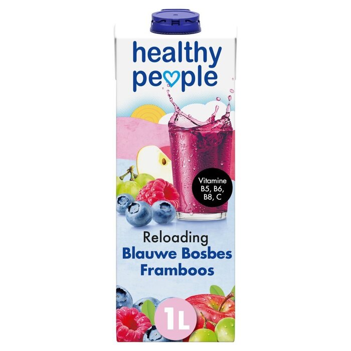Healthy People Blauwe Bosbes Framboos 1 L (Pak, 1L)