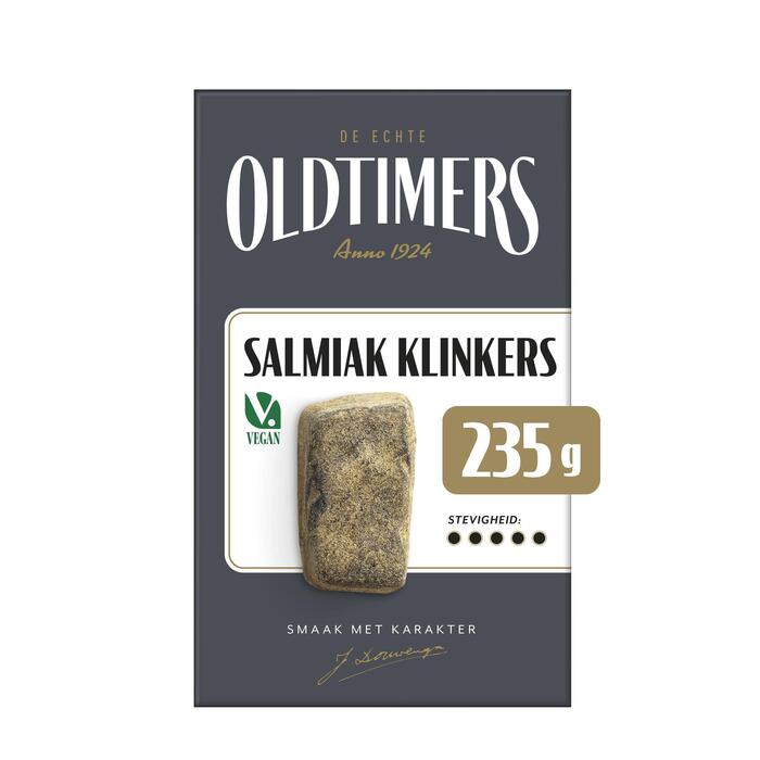 Oldtimers Salmiak klinkers (Doos, 235g)