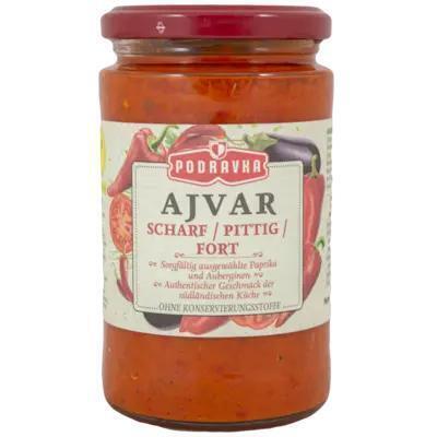 Podravka Ajvar scherp (paprikasaus) (350g)
