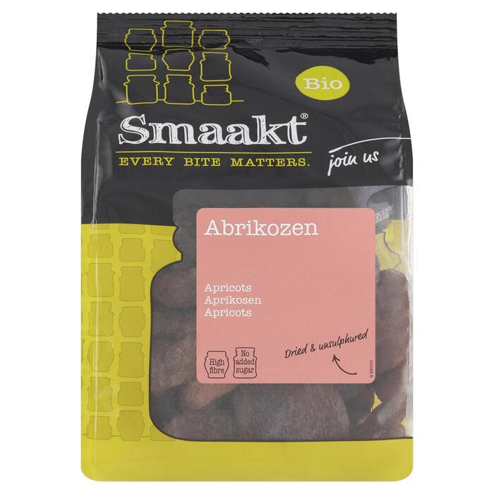 Biologische abrikozen (Zak, 250g)