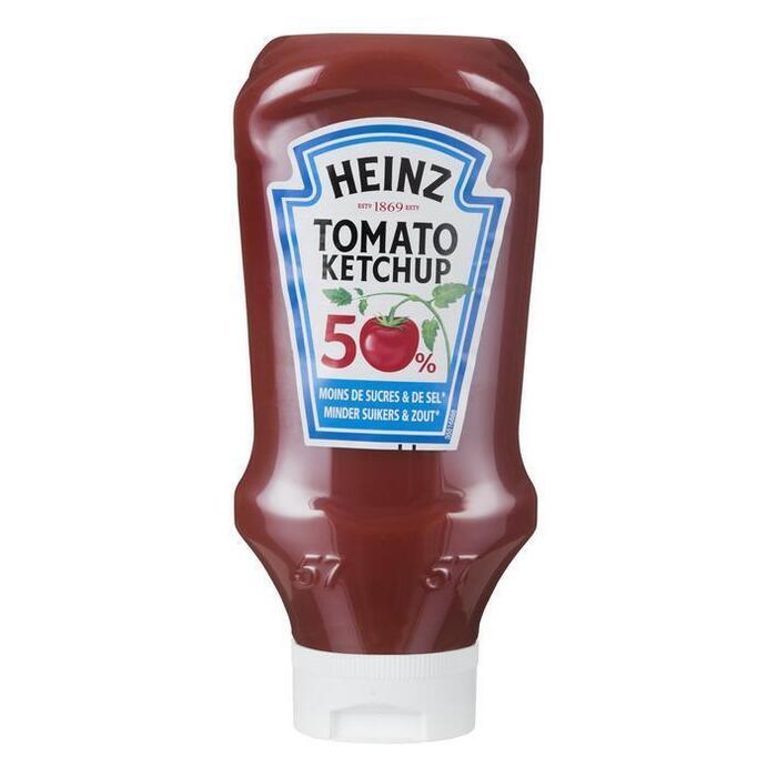 Heinz Tomaten ketchup 50% minder (0.57L)
