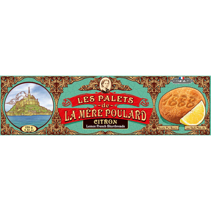La Mere Poulard Citron lemon French shortbread (125g)