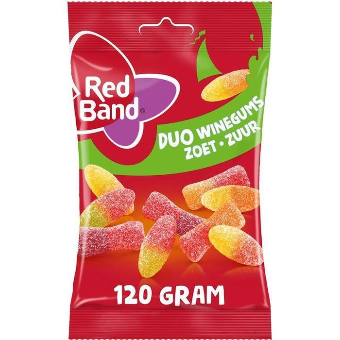 Red Band Duo Winegums Zoet - Zuur 120g (120g)