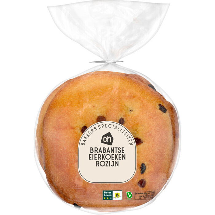 AH Brabantse eierkoeken met rozijnen