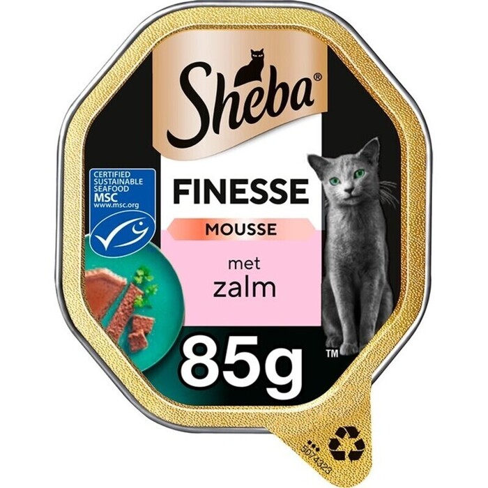 Sheba Finesse Mousse Zalm Kattenvoer 85 g (85g)