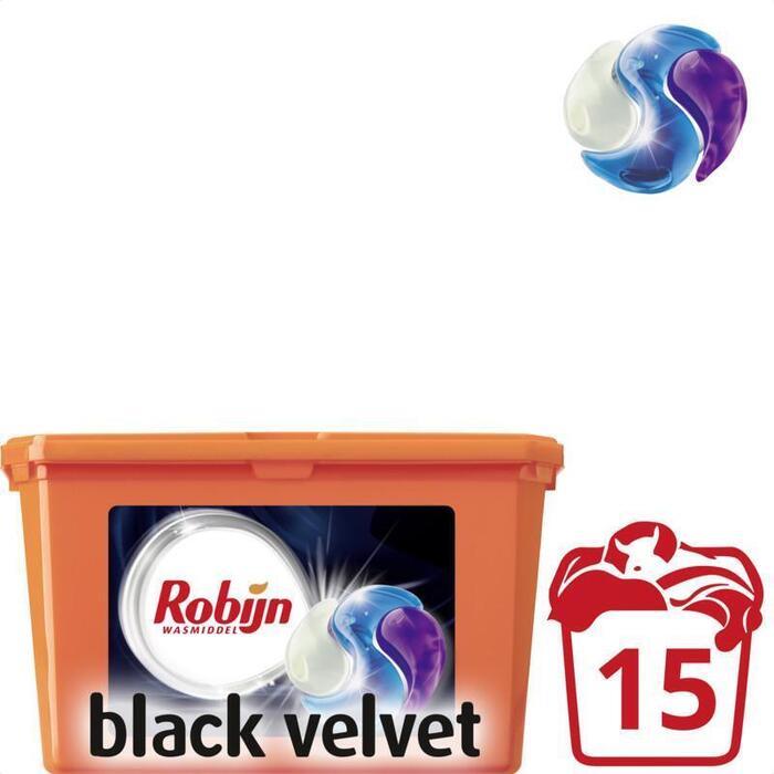 Robijn 3-in-1 capsules black velvet (405g)