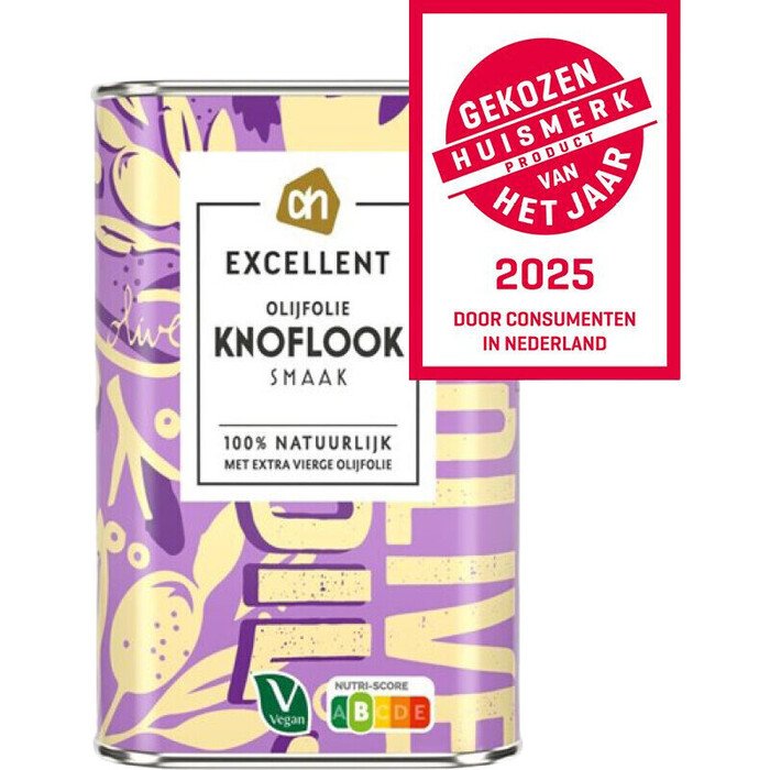 AH Excellent Olijfolie met knoflook smaak (250ml)