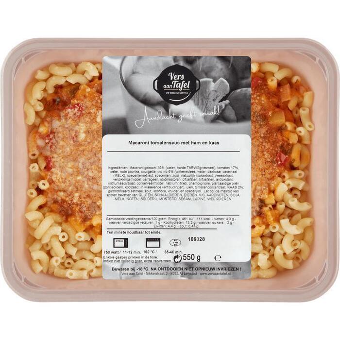 Vers Aan Tafel Macaroni Tomatensaus met Ham en Kaas 550 g (550g)