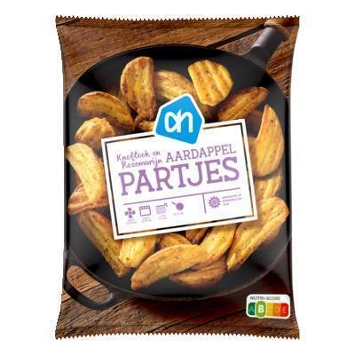 Aardappel Partjes met knoflook en rozemarijn (zak, 600g)