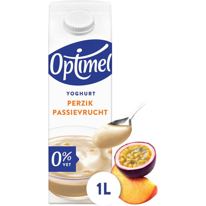 Perzik Maracuja yoghurt 0% vet (Pak, 1L)