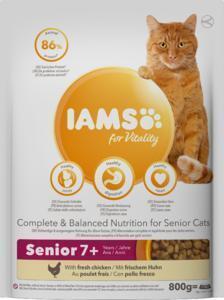 Iams for Vitality Senior 7+ Years with Fresh Chicken 800 g (Zak, 800g)