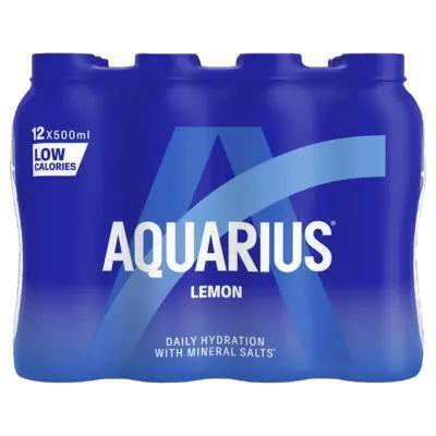 Aquarius Lemon 500 ml (Fles, 12 × 0.5L)
