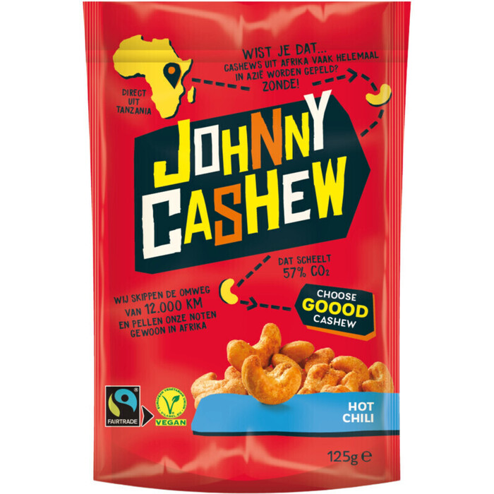 Johnny Cashew Hot chili (125g)