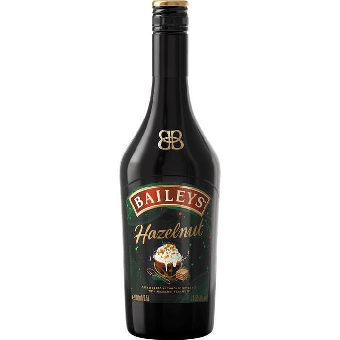 Baileys hazelnut 50 cl (Fles, 0.5L)