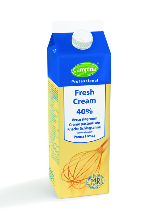 Campina Slagroom Verse 40% 1 l Pak met punt (1L)