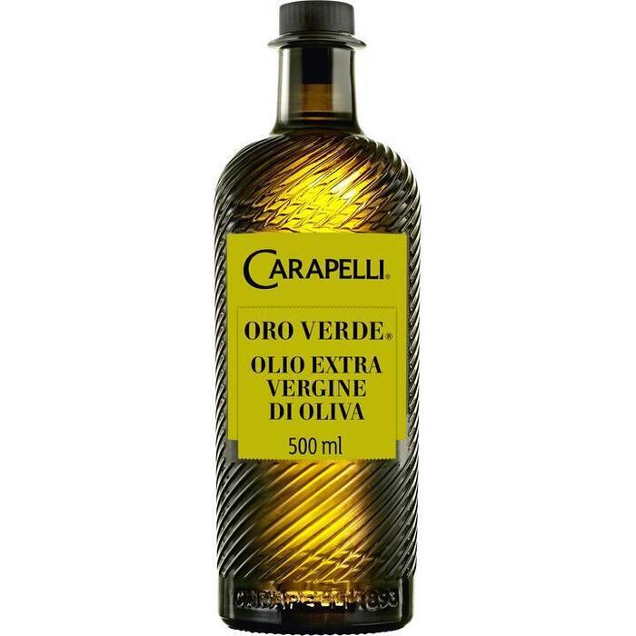 Carapelli Oro Verde Extra Olijfolie van de Eerste Persing 500 ml (Fles, 0.5L)