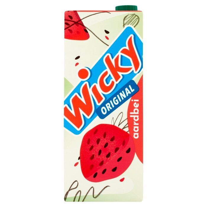 Wicky Original aardbei (Pak, 1.5L)