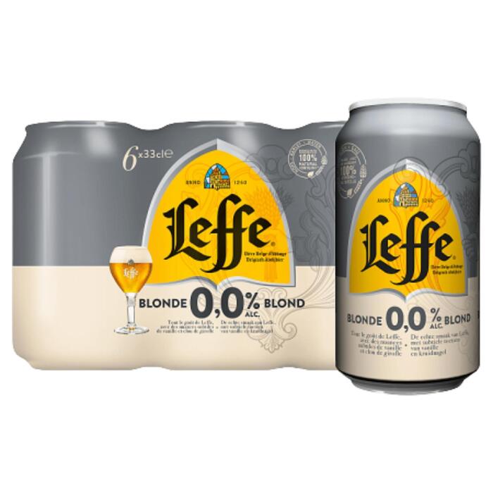 Leffe Belgisch Abdijbier Blond 0,0% Blikken 6 x 330ML (Set, 1.98L)