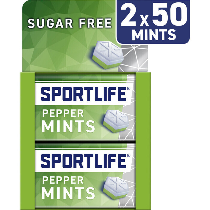 Sportlife Pepper mints Sugar Free 2 x 35g (70g)