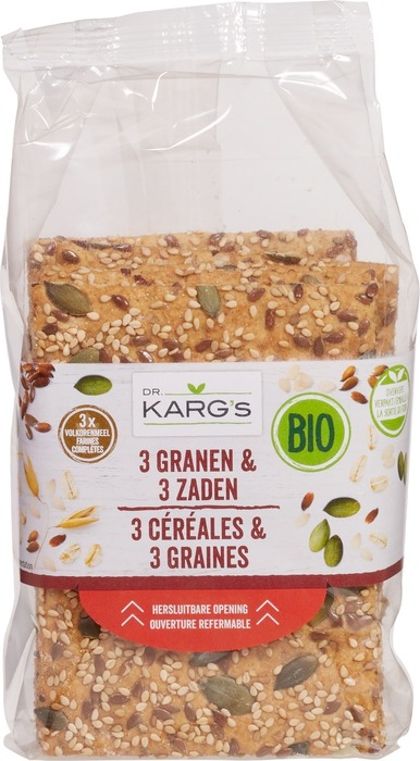 3 granen & zaden crackers (200g)