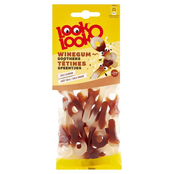 Look-O-Look Winegum Speentjes Cola Smaak 150 g (Zak, 150g)