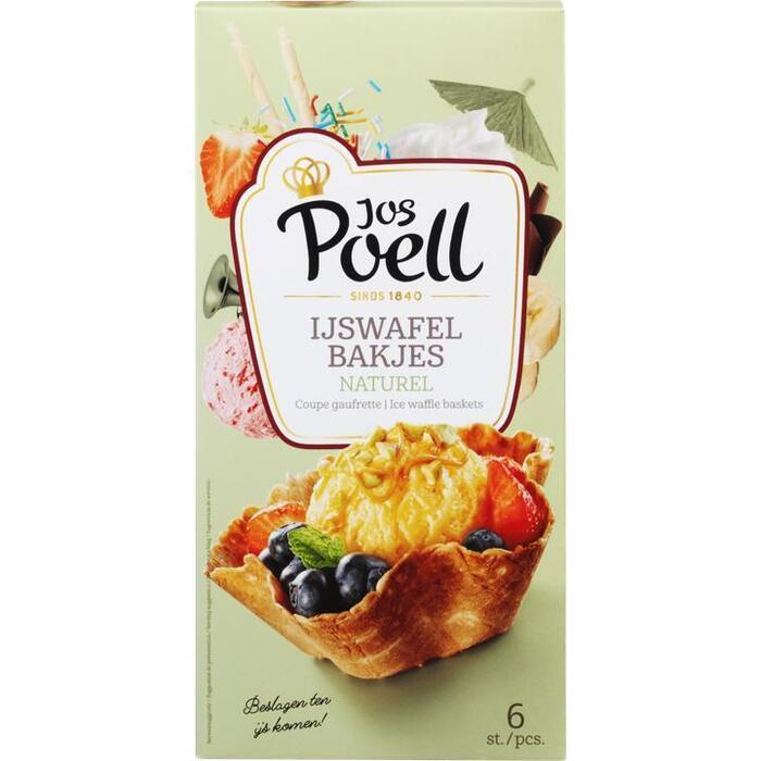 Jos Poell IJswafelbakjes naturel (78g)