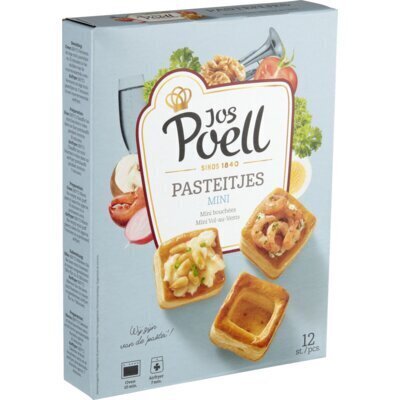 Jos Poell Mini pasteitjes (12 × 7g)