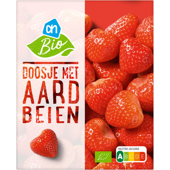 AH Biologisch Doosje met aardbeistukjes (250g)