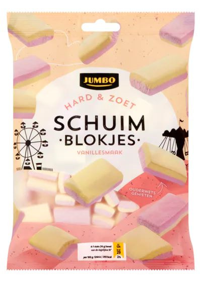 Jumbo Schuimblokjes Vanillesmaak 120g (120g)