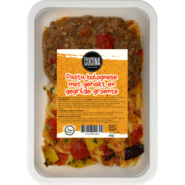 Cucina Pasta bolognese gegrilde groenten (400g)