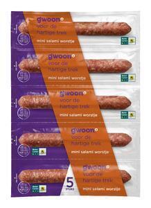 g'woon Mini salami 5 x 25 g (125g)