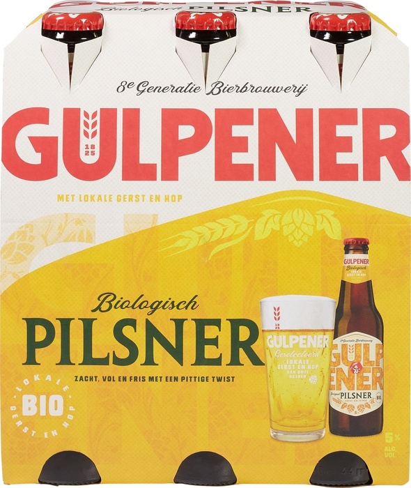 Gulpener Biologisch UR Pilsener (rol, 6 × 33cl)